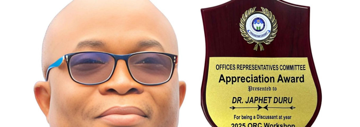 Universal Insurance PLC Award of Appreciation